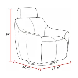 Miles Renaissance Cinnamon Swivel Gliding Accent Chair