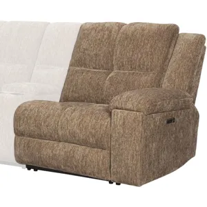 Bronco Plush Tobacco Power Right Arm Facing Zero Gravity Recliner P2