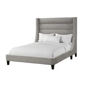 Jacob Luxe Light Grey King Bed