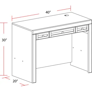 Catalina 40 Inch Library Desk