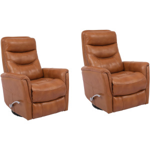 Gemini Butterscotch Swivel Glider Recliner Two Pack