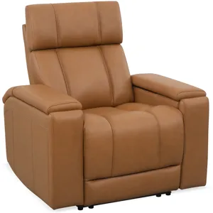Phoenix Autumn Caramel Zero Gravity Power 3 Seat Home Theater Seating with Immersive Audio P3