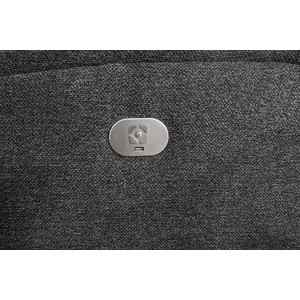 Polaris Bizmark Grey Power Reclining Sofa and Loveseat