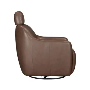 Miles Renaissance Tobacco Swivel Gliding Accent Chair