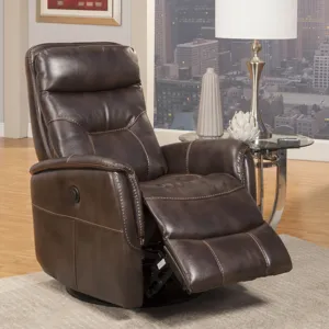 Gemini Truffle Power Swivel Glider Recliner Two Pack
