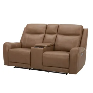 Haywood Butternut Power Reclining Sofa and Loveseat