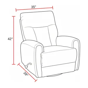 Natalia Thunderstorm Manual Swivel Glider Recliner Two Pack