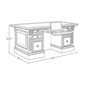 Huntington Executive Right Desk Pedestal