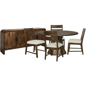 Portico Dining Dining Table with 4 Ladderback Chairs and Console