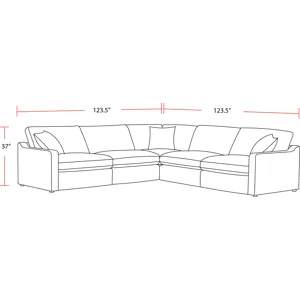 Surrender Burmese Nature 5 Piece Modular Sectional