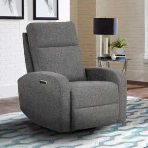Thriller Natural Beauty Grey Power Swivel Glider Recliner Two Pack
