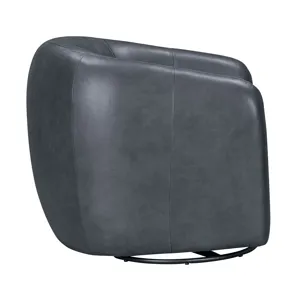 Como Renaissance Blue Swivel Glider Accent Chair