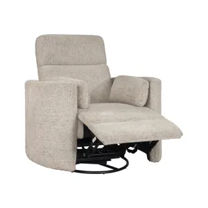 Radius Burlap Manual Swivel Recliner Two Pack