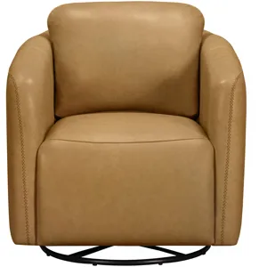 Dante Renaissance Marigold Swivel Glider Accent Chair