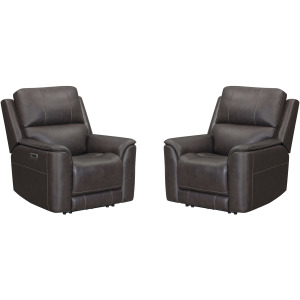 Easton Steamboat Brown Zero Gravity Power Recliner P3 Two Pack