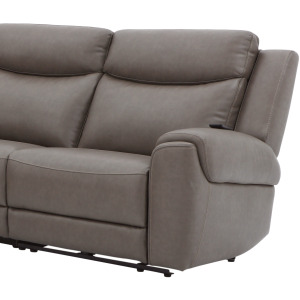 Momentum Dark Granite Zero Gravity RAF Power Recliner with Heat and Massage