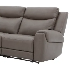 Momentum Dark Granite Zero Gravity RAF Power Recliner with Heat and Massage