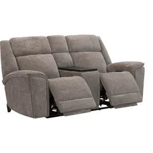 Colton Branson Tweed Power Zero Gravity Sofa and Loveseat with Immersive Audio
