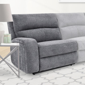 Polaris Bizmark Grey Power Left Arm Facing Recliner
