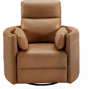 Radius Vintage Caramel Swivel Power Glider Recliner Two Pack