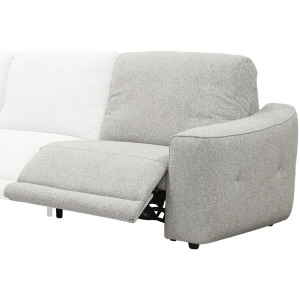 Julianna Crisp Taupe Power Right Arm Facing Recliner P2
