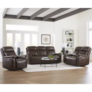 Cascade Auburn Power Reclining Sofa Loveseat and Recliner