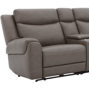 Momentum Dark Granite Zero Gravity LAF Power Recliner with Heat and Massage