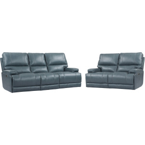 Whitman Verona Azure - Powered By Freemotion Power Reclining Sofa and Loveseat