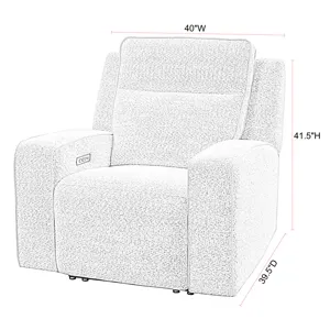 Lancaster Fluffy River Rock Power Zero Gravity Recliner P2