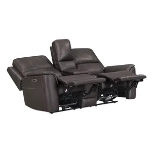 Easton Steamboat Brown Zero Gravity Power Reclining Sofa and Loveseat