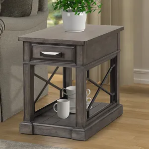 Sundance Smokey Grey Cocktail Table with 2 Chairside Tables