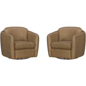 Norwood Renaissance Sunflower Swivel Glider Accent Chair Two Pack