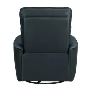 Roxy Abby Navy Manual Swivel Glider Recliner