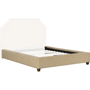 Gwen Mellow Teak King Footboard and Rails 6/6