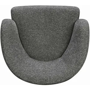 Mingle Thatch Black Swivel Glider Accent Chair Two Pack