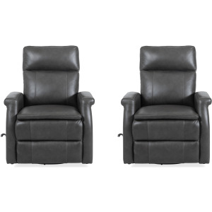 Bristol Raven Swivel Glider Recliner Two Pack