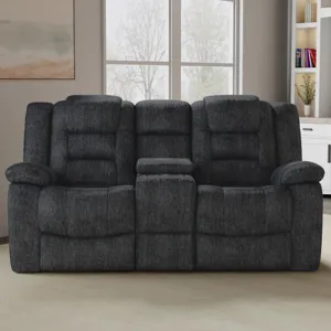 Bolton Misty Storm Manual Reclining Sofa Loveseat and Recliner