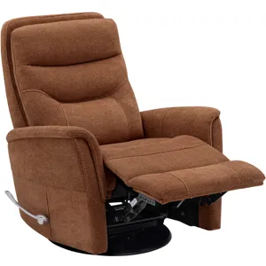 Gemini Snazzy Terracotta Manual Swivel Glider Recliner Two Pack