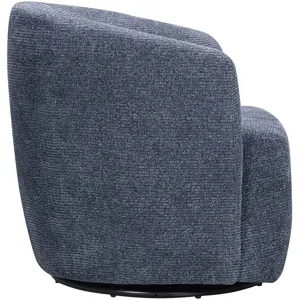 Mingle Thatch Blue Swivel Glider Accent Chair
