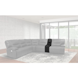 Spartacus Black Entertainment Console with USB Pop Up