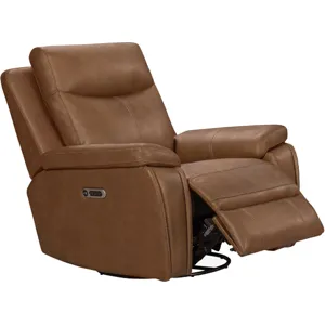 Veracruz Vintage Tan Zero Gravity Power Reclining Sofa Loveseat and Recliner