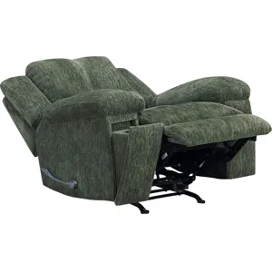 Bronco Plush Forest Manual Rocker Recliner Two Pack