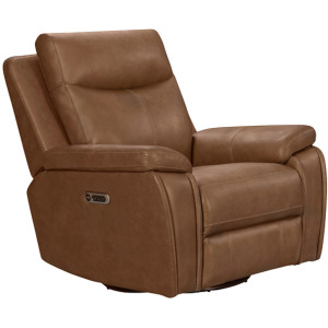 Veracruz Vintage Tan Power Swivel Glider Recliner P2