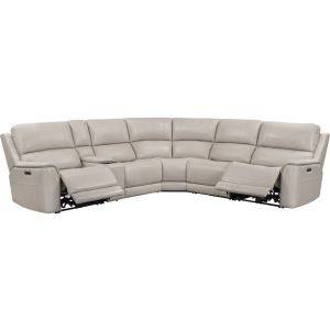 Easton Steamboat Quartz 6 Piece Zero Gravity Power Reclining Sectional with Power Adjustable Headrests