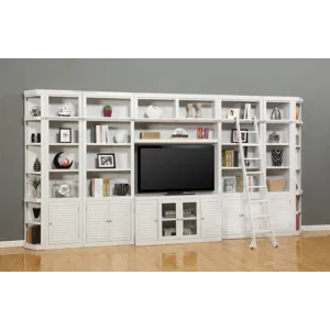 Boca 9 Piece Entertainment Wall with Corner Bookcases