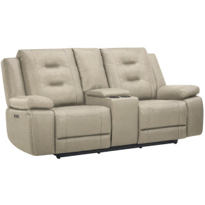 Caldwell Tahoe Fog Power Console Loveseat P2