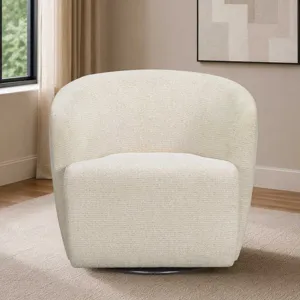Mingle Thatch Sand Swivel Glider Accent Chair Two Pack