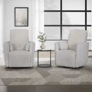 Turner Mascarpone Manual Swivel Glider Recliner Two Pack