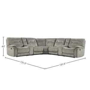 Cooper Shadow Natural 7 Piece Modular Manual Reclining Sectional