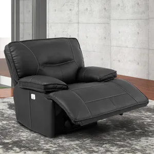 Spartacus Black Power Reclining Sofa and Two Recliners